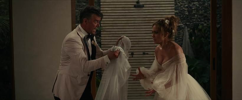 Jennifer Lopez and Josh Duhamel in Shotgun Wedding (2022)