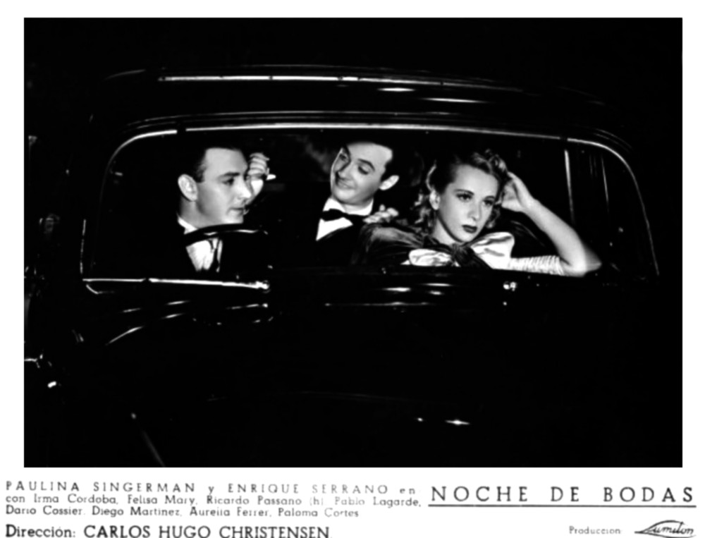 Ricardo Passano, Paulina Singerman, and Pablo Lagarde in Noche de bodas (1942)