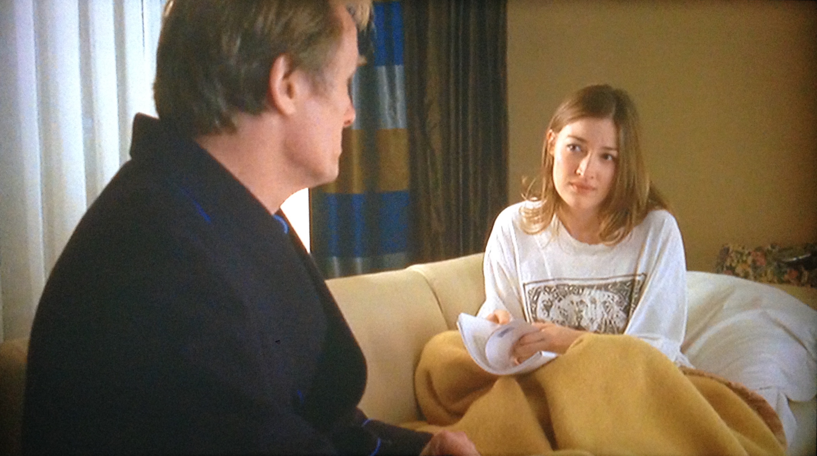 Kelly Macdonald and Bill Nighy in The Girl in the Café (2005)