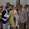 Bernard Bresslaw, John Clive, Kenneth Connor, Gail Grainger, Carol Hawkins, Sidney James, David Kernan, Jimmy Logan, Joan Sims, June Whitfield, Kenneth Williams, and Barbara Windsor in Carry on Abroad (1972)