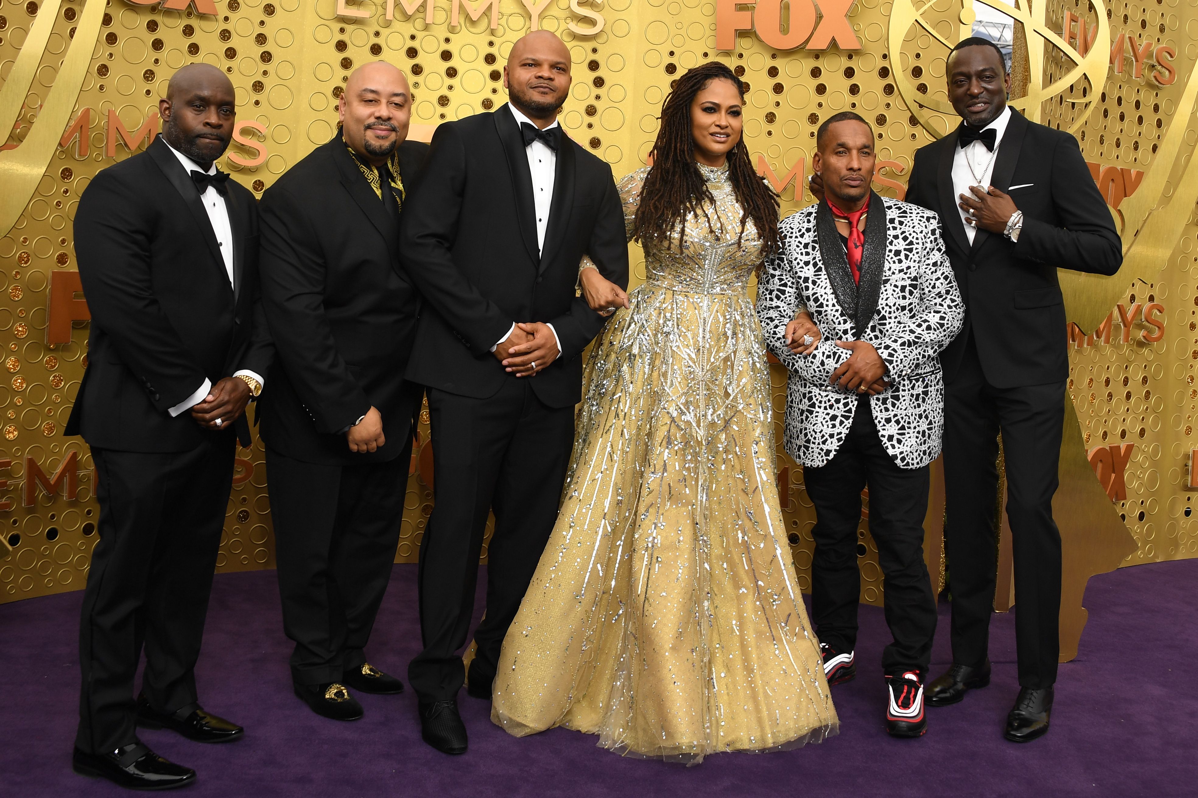 Ava DuVernay, Antron McCray, Raymond Santana, and Yusef Salaam at an event for The 71st Primetime Emmy Awards (2019)