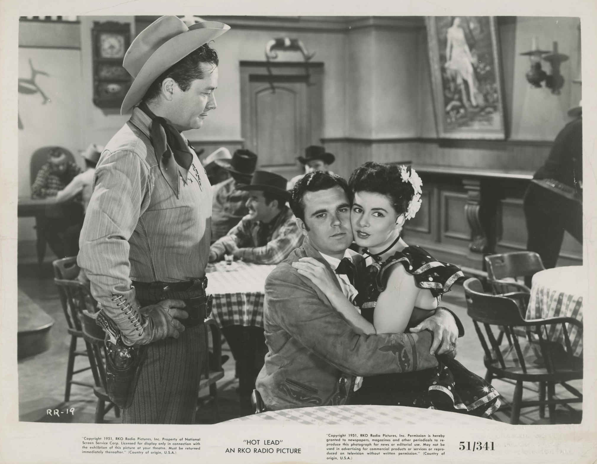 Tim Holt, Richard Martin, and Patricia Michon in Hot Lead (1951)