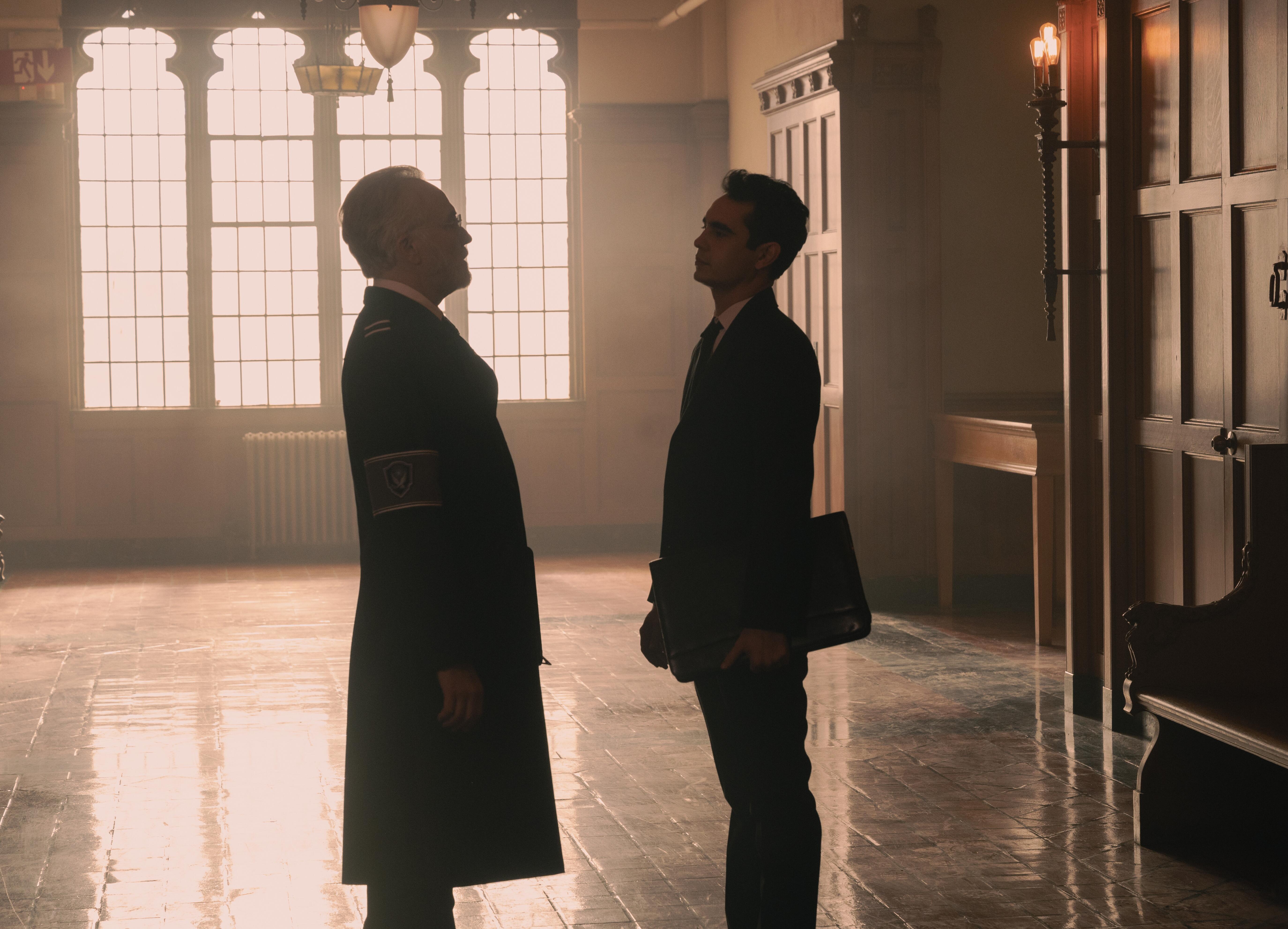 Bradley Whitford and Max Minghella in The Handmaid's Tale (2017)