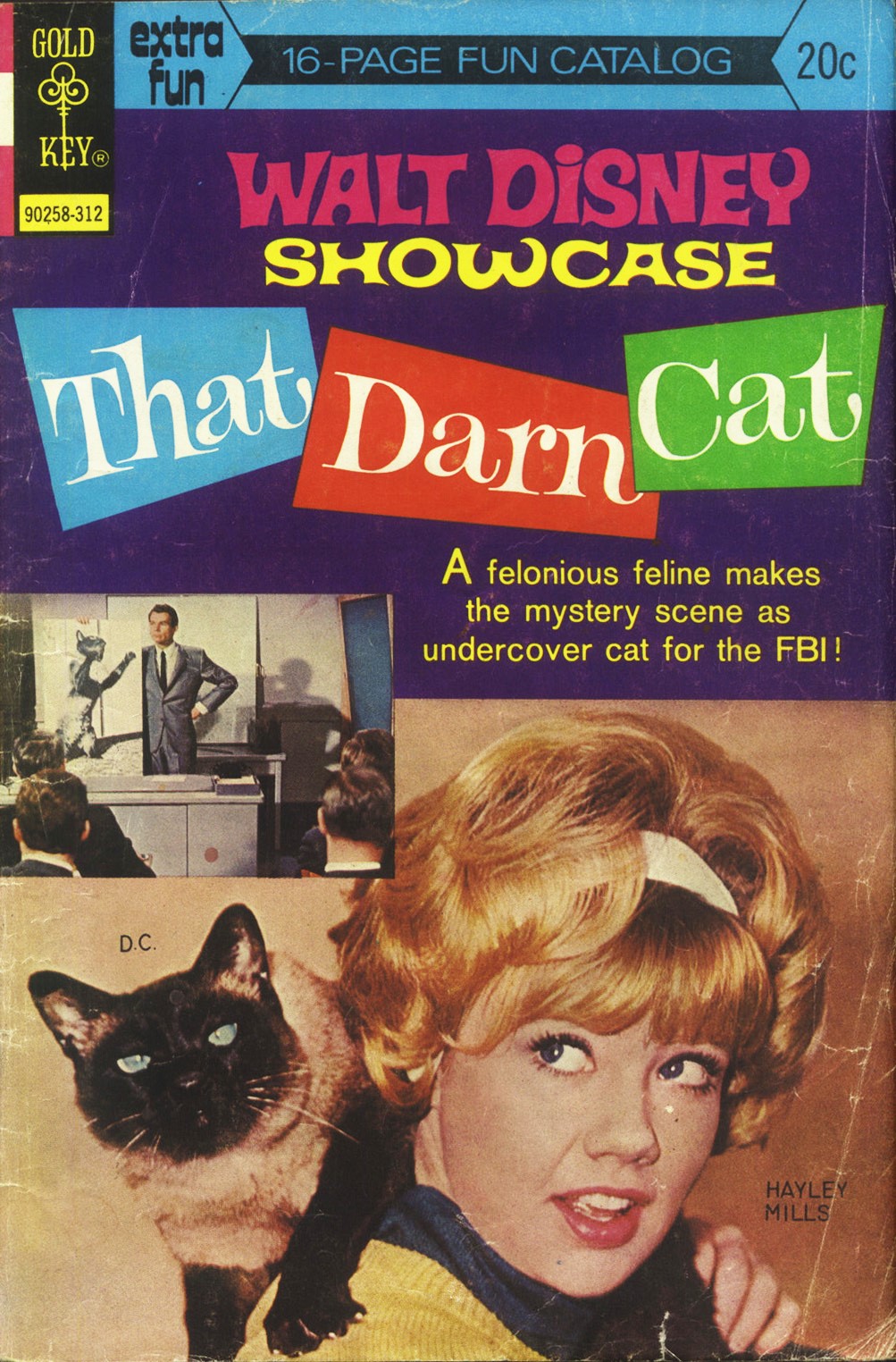 Hayley Mills, Dean Jones, and Syn Cat in That Darn Cat! (1965)