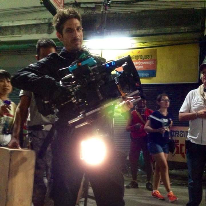 Owen Wilson's POV rig while he rides a motorcycle through a crowded Asian street on "No Escape"