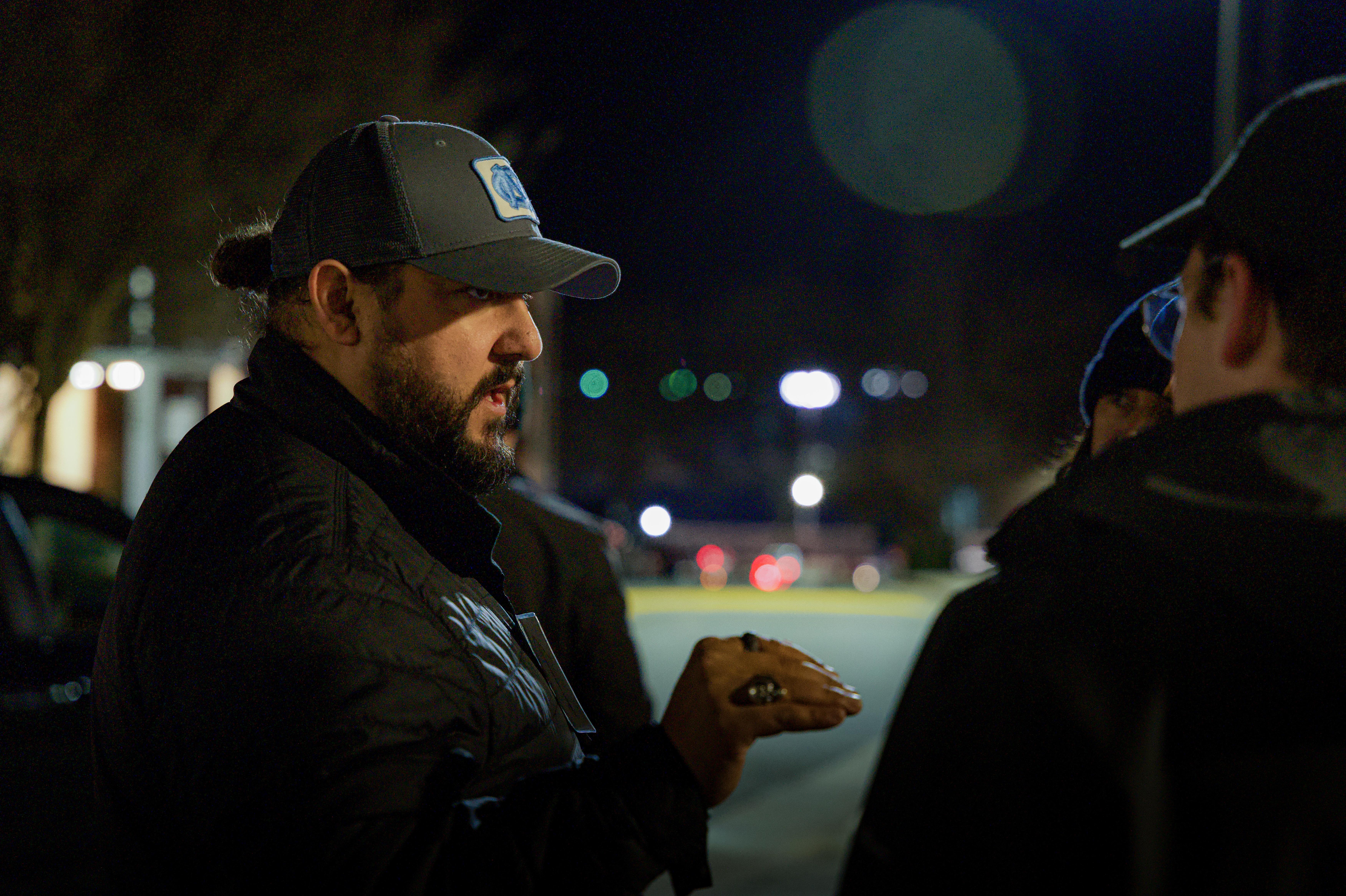 Joshua Collins - on set during production for an upcoming feature