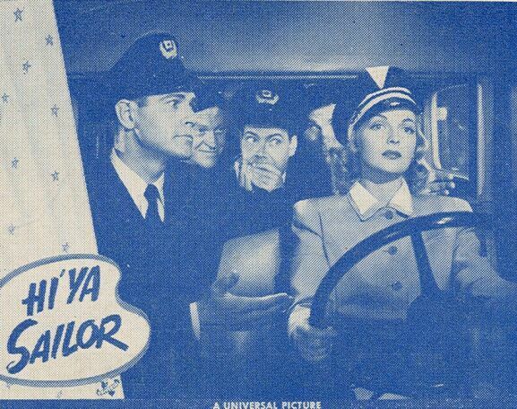 Frank Jenks, Elyse Knox, Eddie Quillan, and Donald Woods in Hi Ya, Sailor (1943)