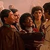 Walter Koenig, Leonard Nimoy, William Shatner, James Doohan, DeForest Kelley, George Takei, Robin Curtis, and Nichelle Nichols in Star Trek III: The Search for Spock (1984)