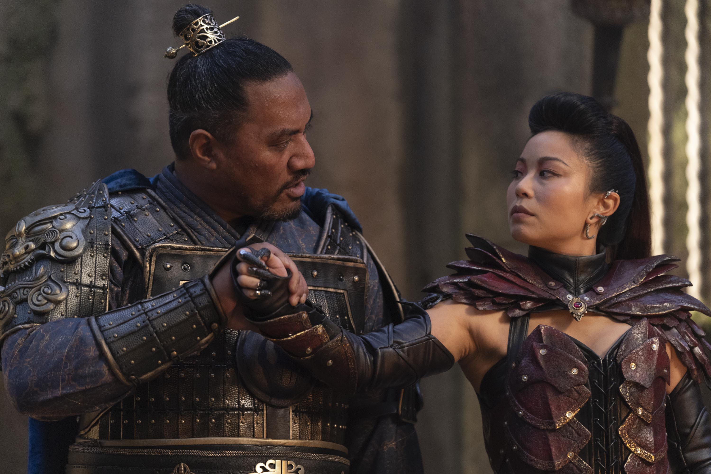 Michelle Ang and Fasitua Amosa in The New Legends of Monkey (2018)