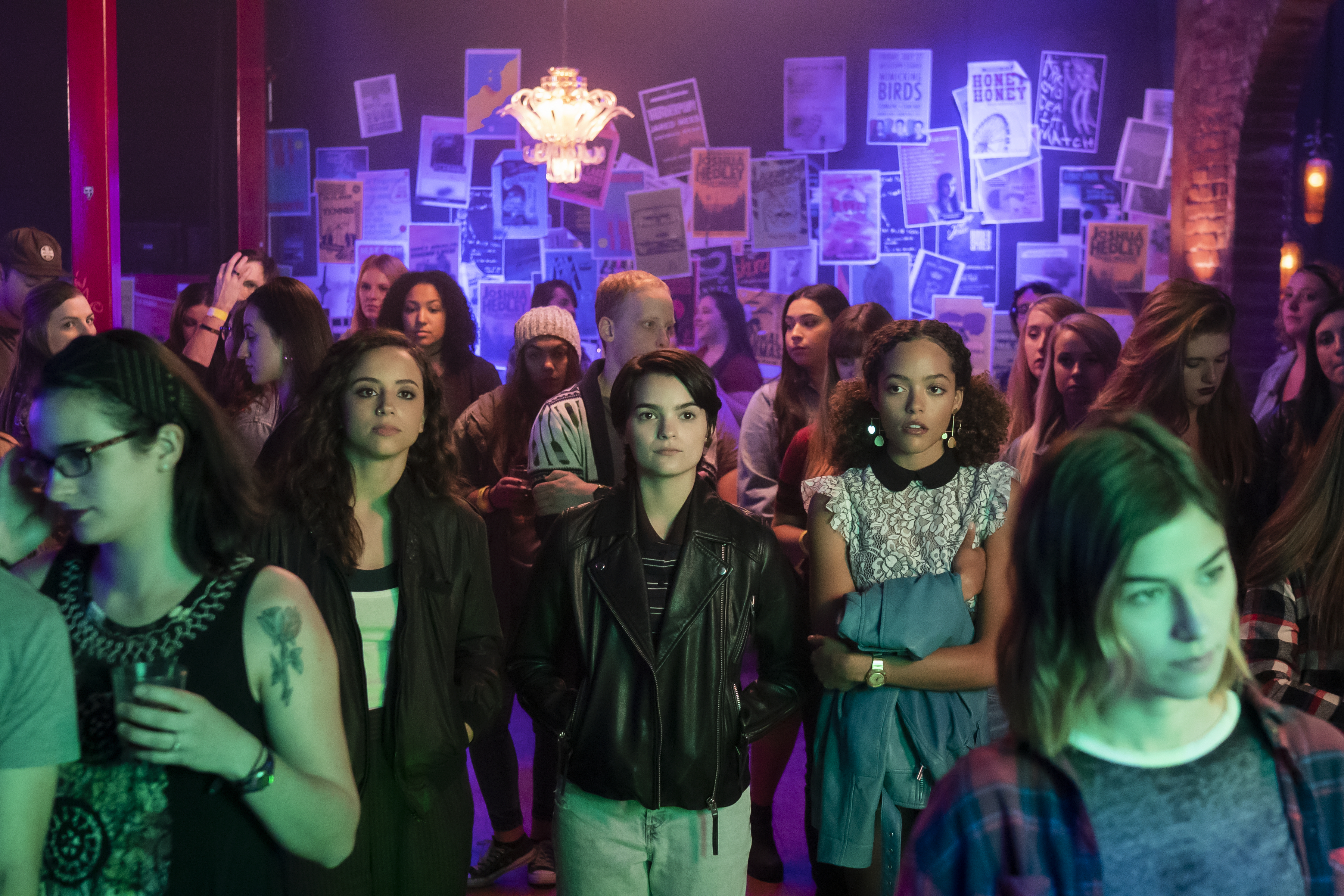 Kiana Madeira, Brianna Hildebrand, and Quintessa Swindell in Trinkets (2019)