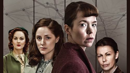 Julie Graham, Rachael Stirling, Anna Maxwell Martin, and Sophie Rundle in The Bletchley Circle (2012)