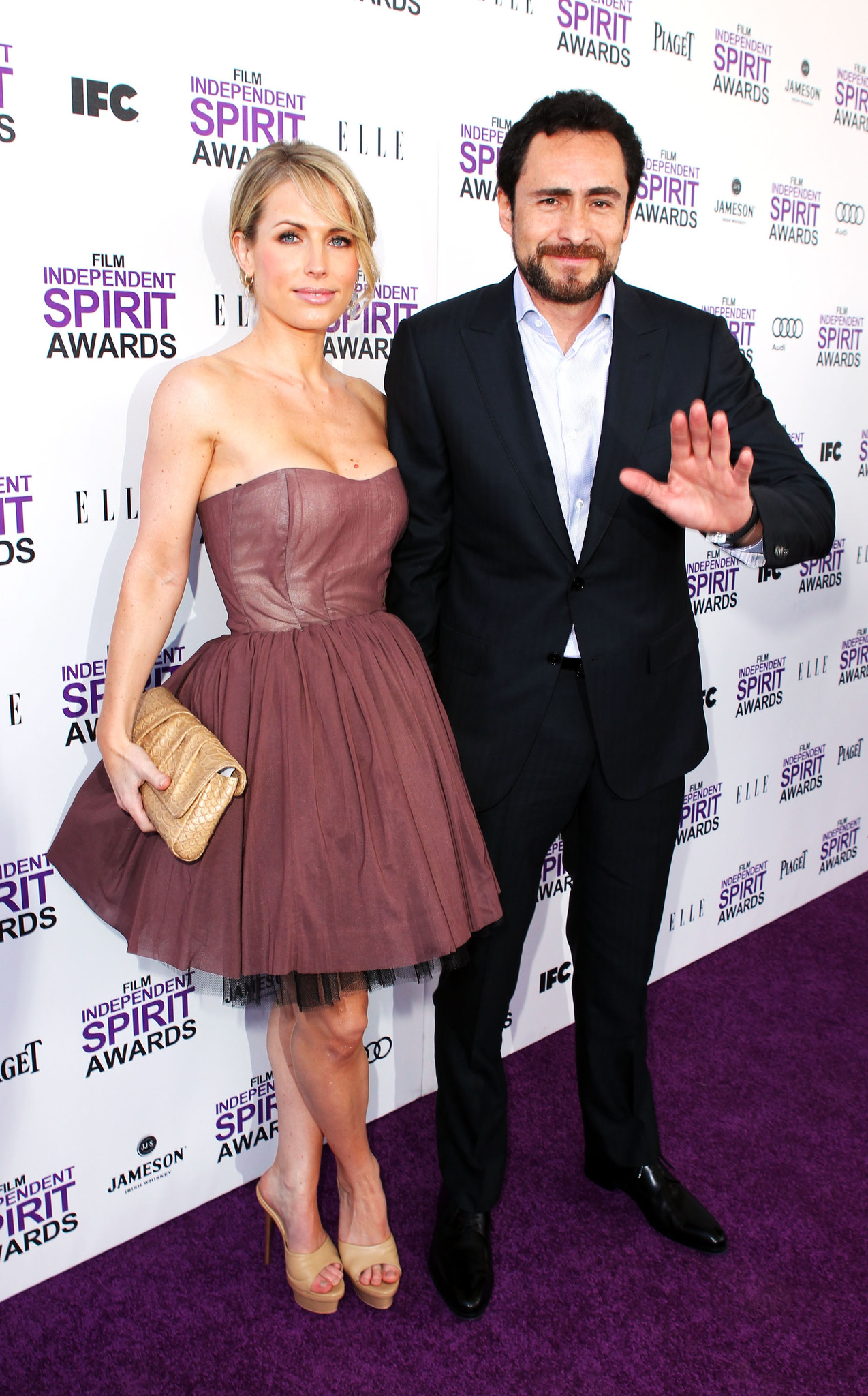 Demián Bichir and Stefanie Sherk at an event for The 2012 Film Independent Spirit Awards (2012)