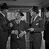 William Bendix, Bud Abbott, Lou Costello, and William Gargan in Who Done It? (1942)