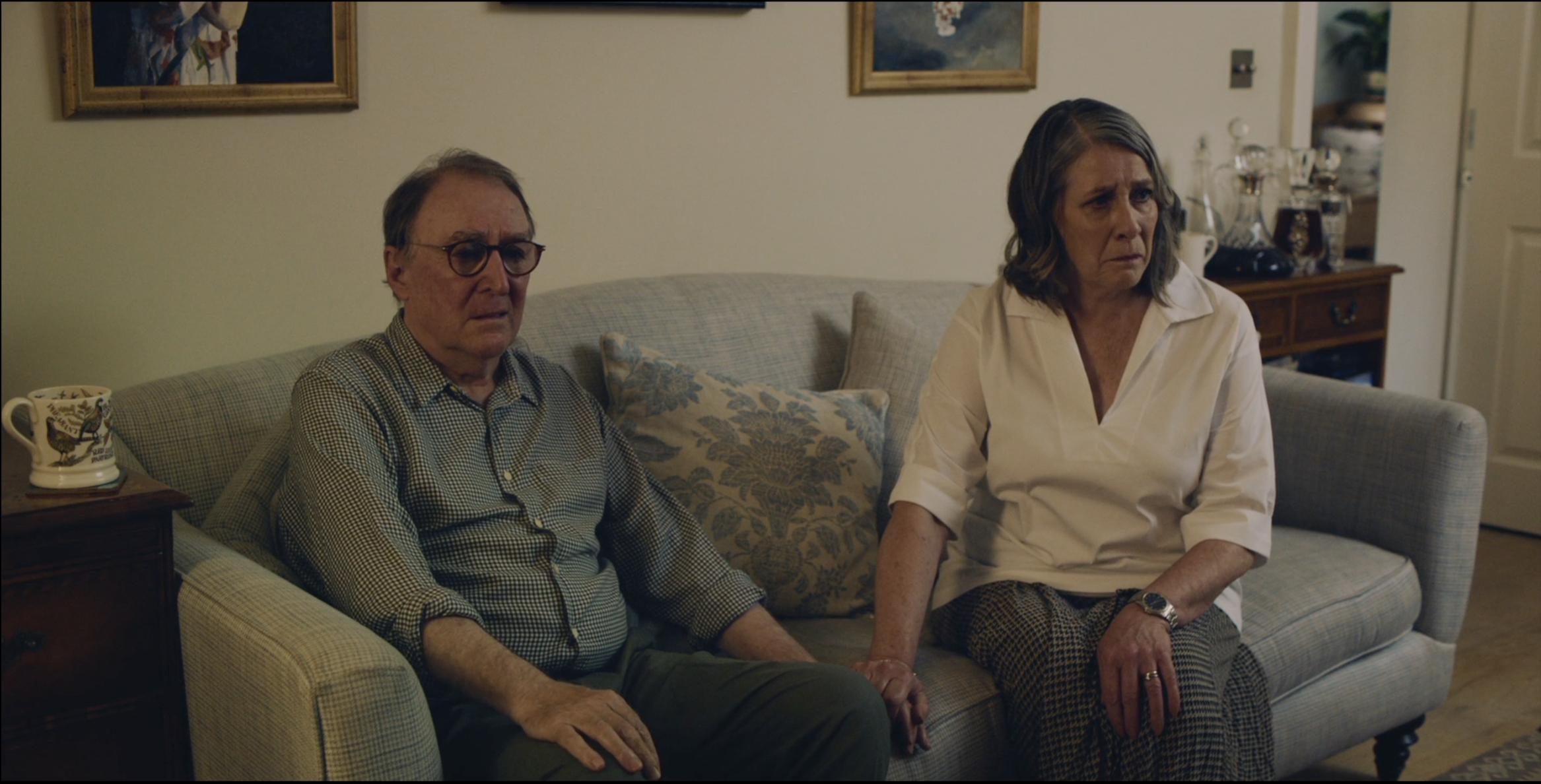 Dermot Crowley and Phyllis Logan in Harold & Mary (2022)