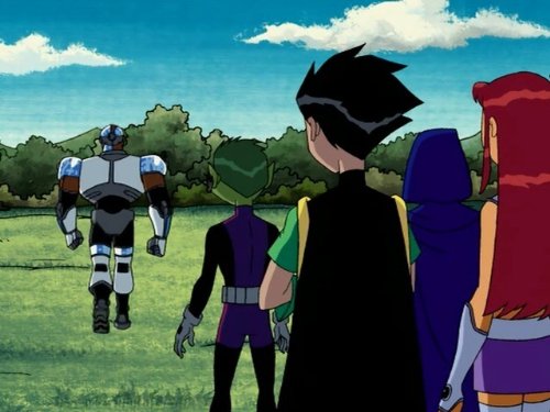 Tara Strong, Scott Menville, Hynden Walch, Greg Cipes, and Khary Payton in Teen Titans (2003)