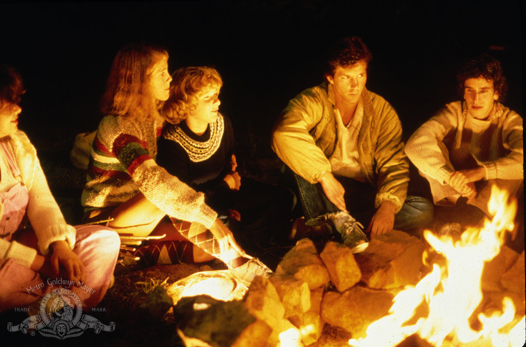 Leah Ayres, Brian Backer, Shelley Bruce, and Brian Matthews in The Burning (1981)