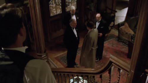 John Carson, Philip Jackson, John Stride, and David Suchet in Poirot (1989)