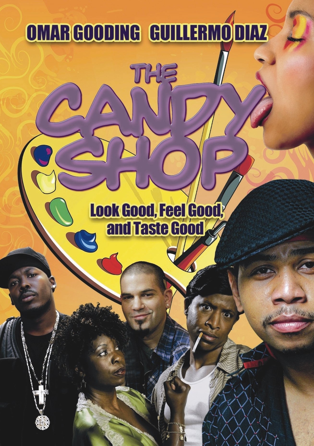 Guillermo Diaz, Omar Gooding, Cheryl Francis Harrington, and Ray Stoney in The Candy Shop (2008)