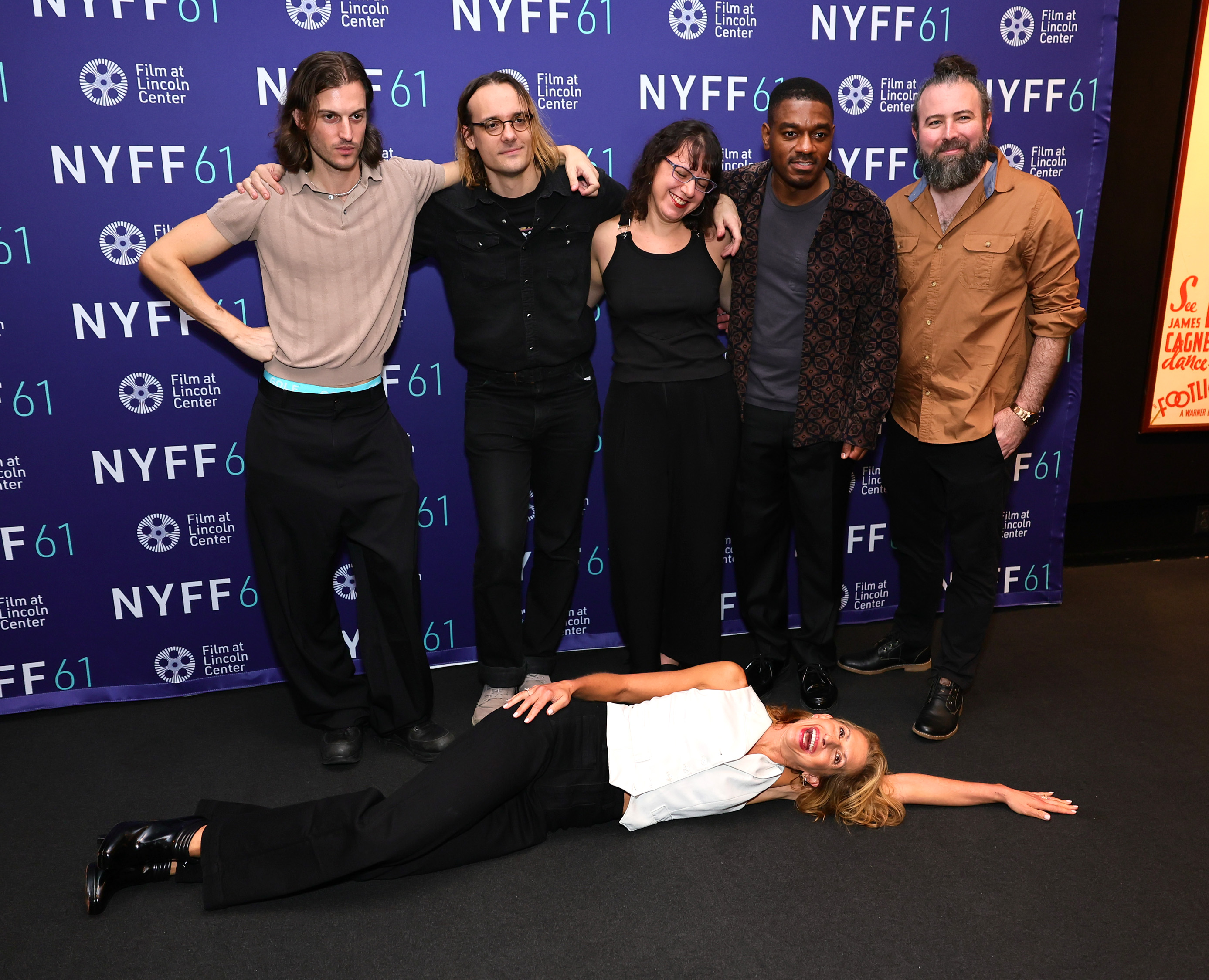 Peter Vack, Alysia Reiner, Joanna Arnow, Graham Swon, Pierce Varous, and Parish Bradley at an event for The Feeling That the Time for Doing Something Has Passed (2023)