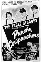 Moe Howard, Larry Fine, and Shemp Howard in Punchy Cowpunchers (1950)