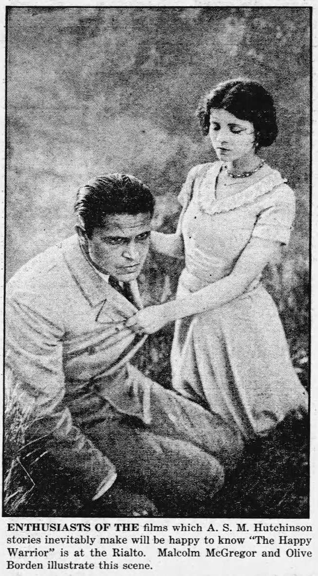 Olive Borden and Malcolm McGregor in The Happy Warrior (1925)