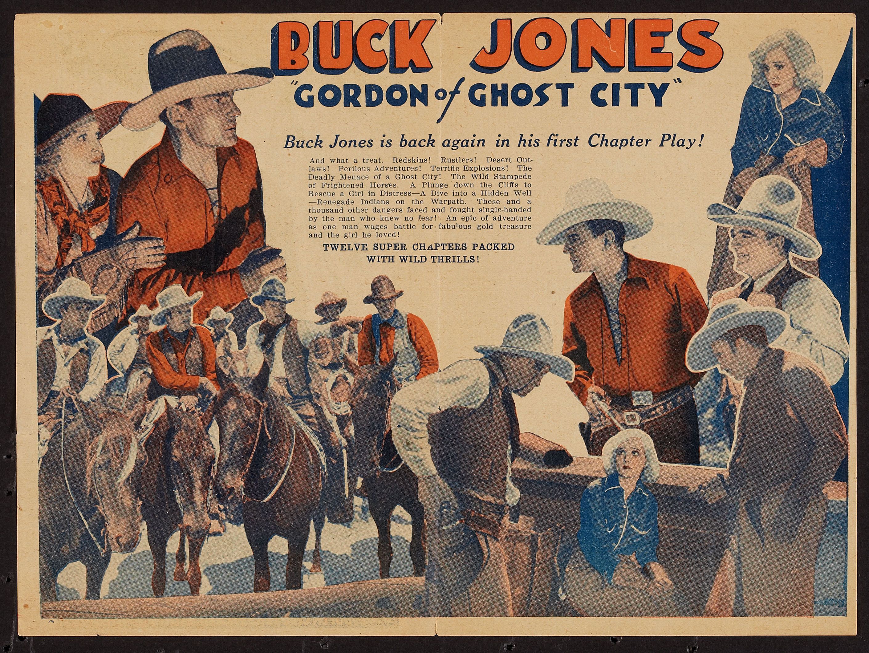 Madge Bellamy, William Desmond, Buck Jones, Ethan Laidlaw, Walter Miller, and Bill Patton in Gordon of Ghost City (1933)