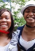 Lagueria Davis and Shanika Robinson brandishing their Bonehead Awards