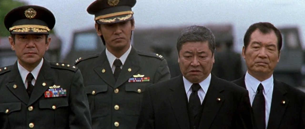 Takeo Nakahara, Akira Nakao, Kô Takasugi, and Kôichi Ueda in Godzilla Against Mechagodzilla (2002)