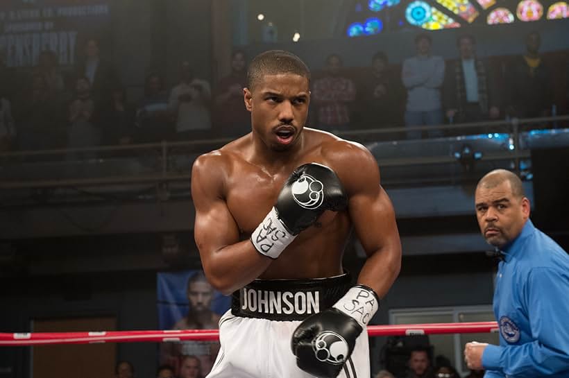 Michael B. Jordan and Shawn Clark in Creed (2015)