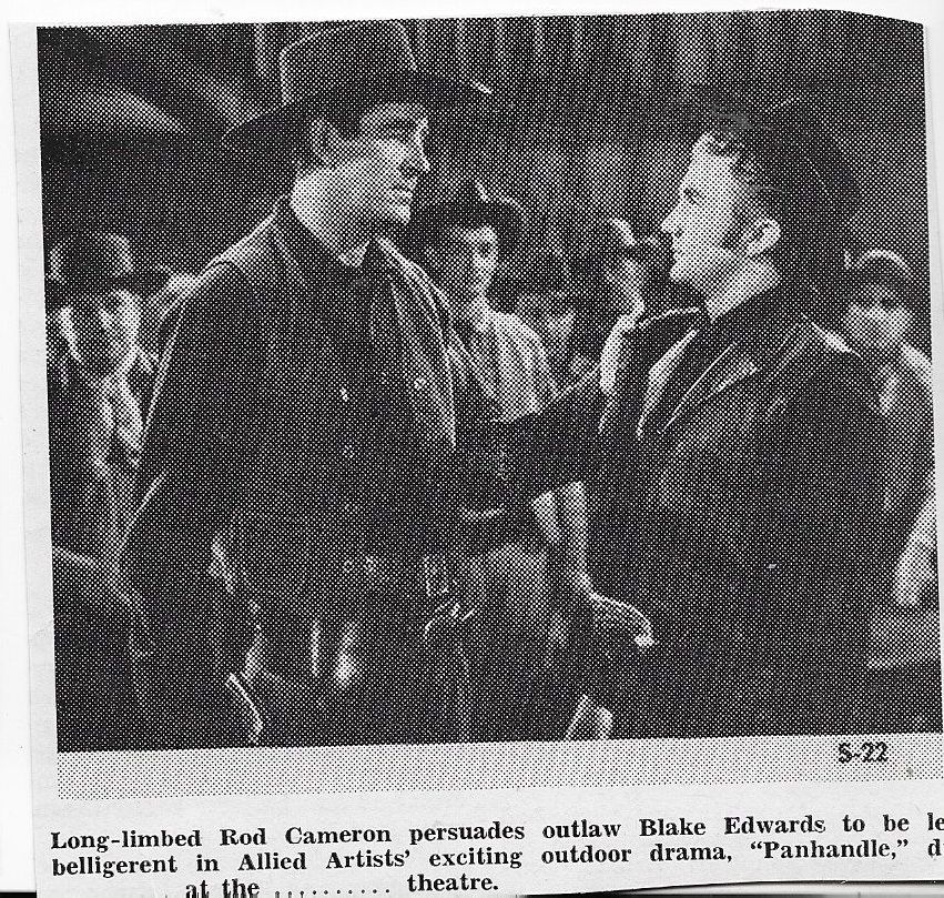 Blake Edwards and Rod Cameron in Panhandle (1948)