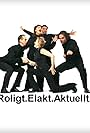 Sissela Kyle, Barbro 'Babben' Larsson, Anders Lundin, Andreas Nilsson, and Jan Åström in Roligt. Elakt. Aktuellt. (2001)