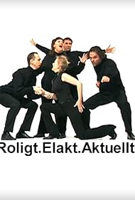 Sissela Kyle, Barbro 'Babben' Larsson, Anders Lundin, Andreas Nilsson, and Jan Åström in Roligt. Elakt. Aktuellt. (2001)