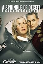 Victor Webster and Alison Sweeney in A Sprinkle of Deceit: A Hannah Swensen Mystery (2024)