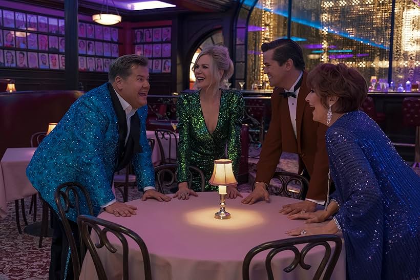 Nicole Kidman, Meryl Streep, James Corden, and Andrew Rannells in The Prom (2020)