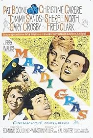 Pat Boone, Christine Carère, Gary Crosby, Sheree North, and Tommy Sands in Mardi Gras (1958)