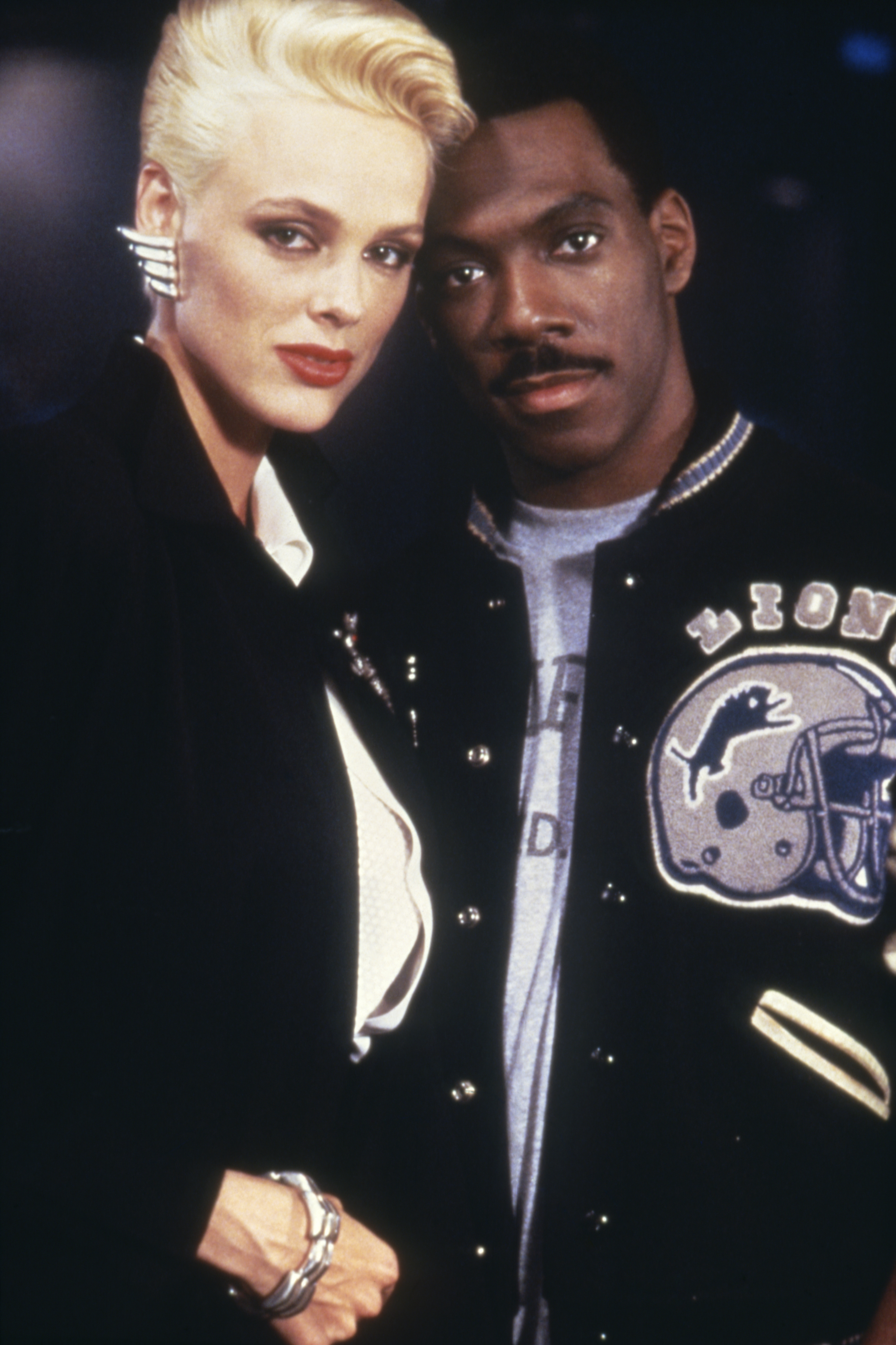 Eddie Murphy and Brigitte Nielsen in Beverly Hills Cop II (1987)