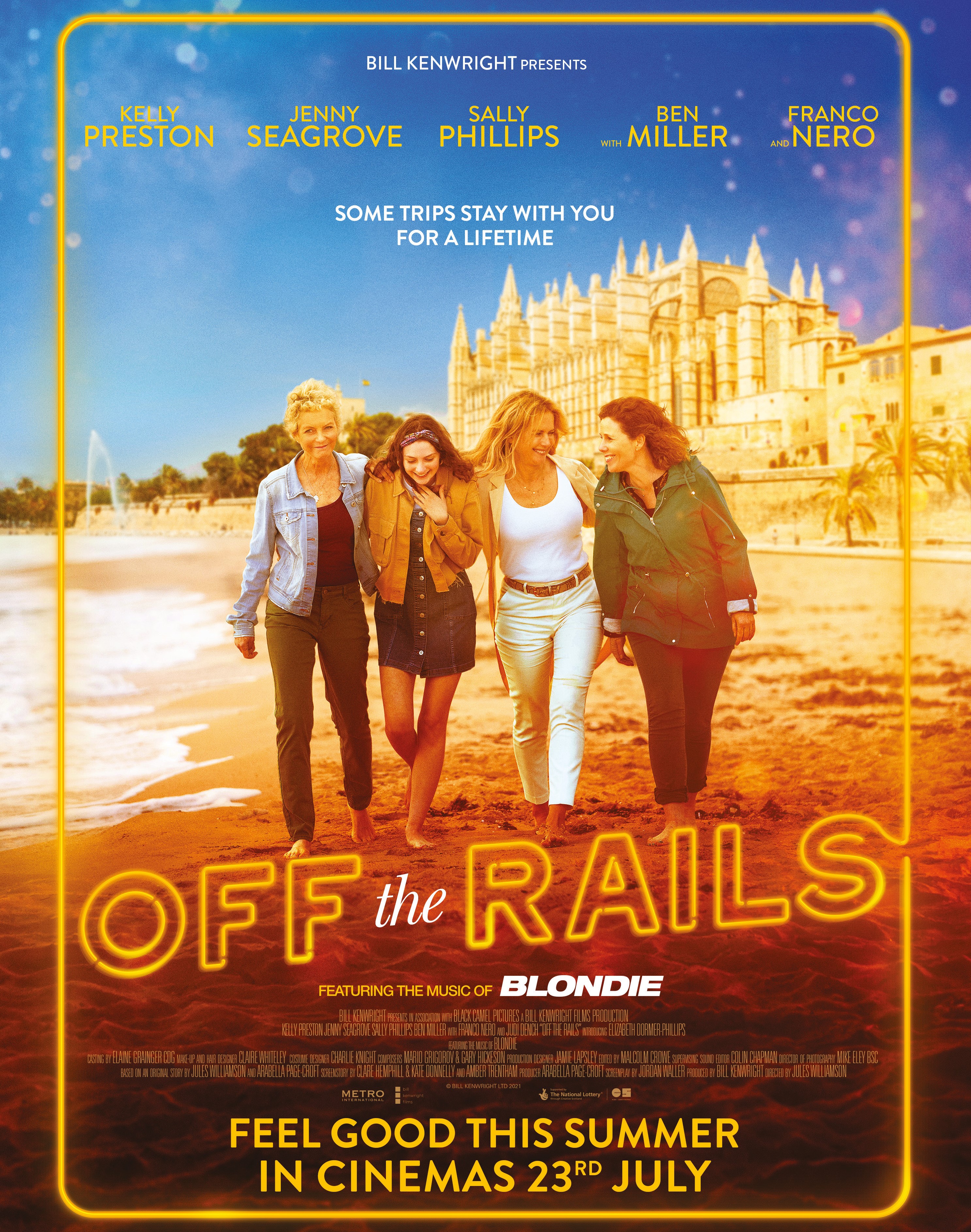 Kelly Preston, Sally Phillips, Jenny Seagrove, and Elizabeth Dormer-Phillips in Off the Rails (2021)