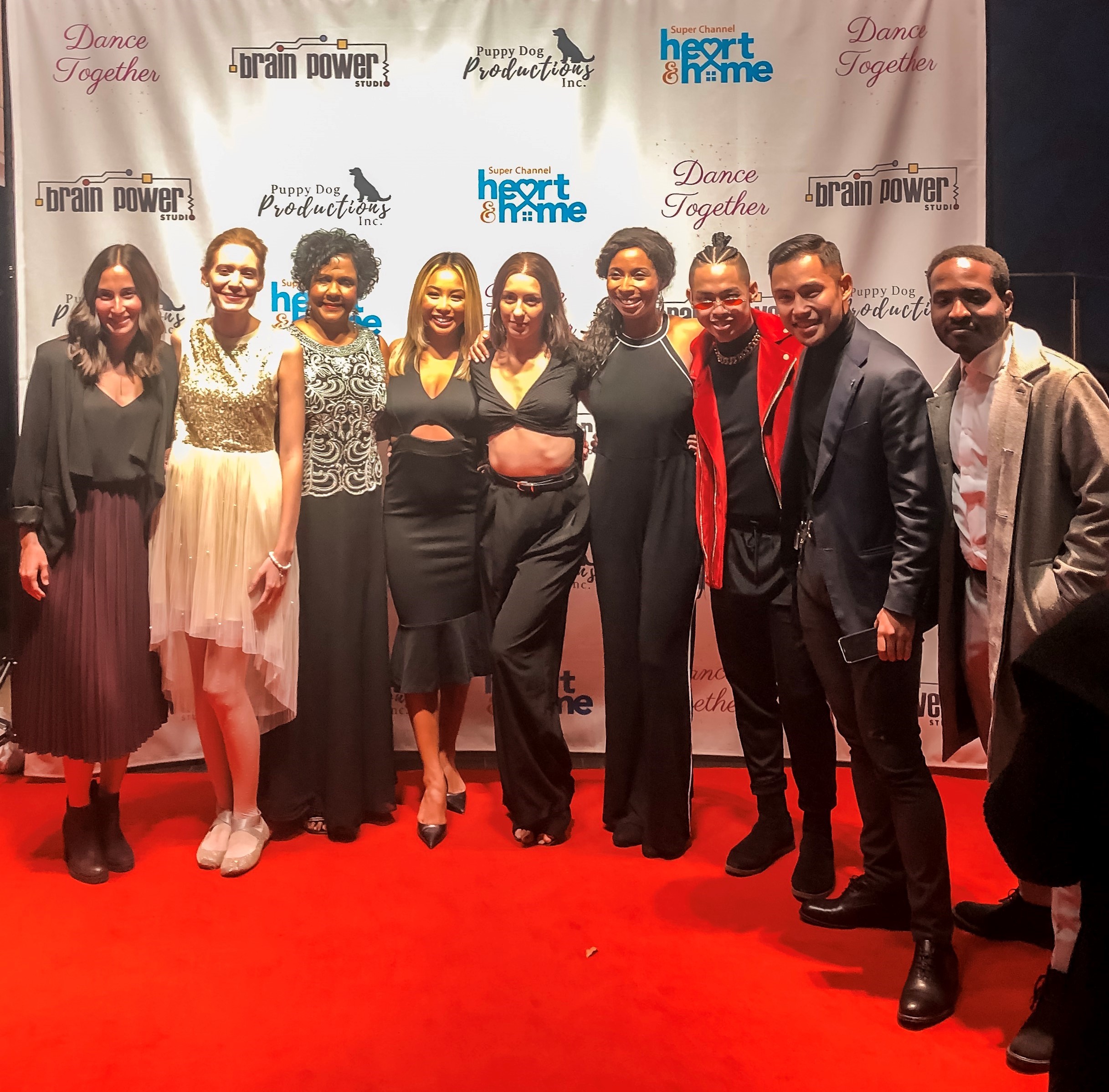 Brittany Kay, Clara Pasieka, Daniella Beltrami, Malcolm Messado Fletcher, Ken Pham, Kae Kae Lee, Safiya Renee Ricketts, Indrani De Silva, and Aaron Garcia at an event for Dance Together (2019)