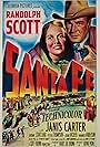 Randolph Scott and Janis Carter in Santa Fe (1951)