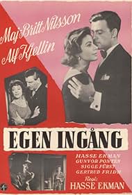 Hasse Ekman, Gertrud Fridh, Sigge Fürst, Alf Kjellin, Maj-Britt Nilsson, and Gunvor Pontén in Egen ingång (1956)