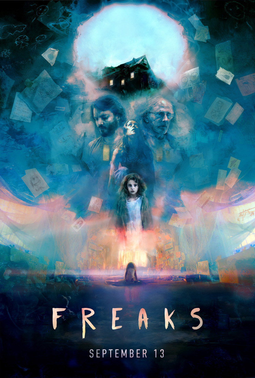 Bruce Dern, Emile Hirsch, Amanda Crew, and Lexy Kolker in Freaks (2018)