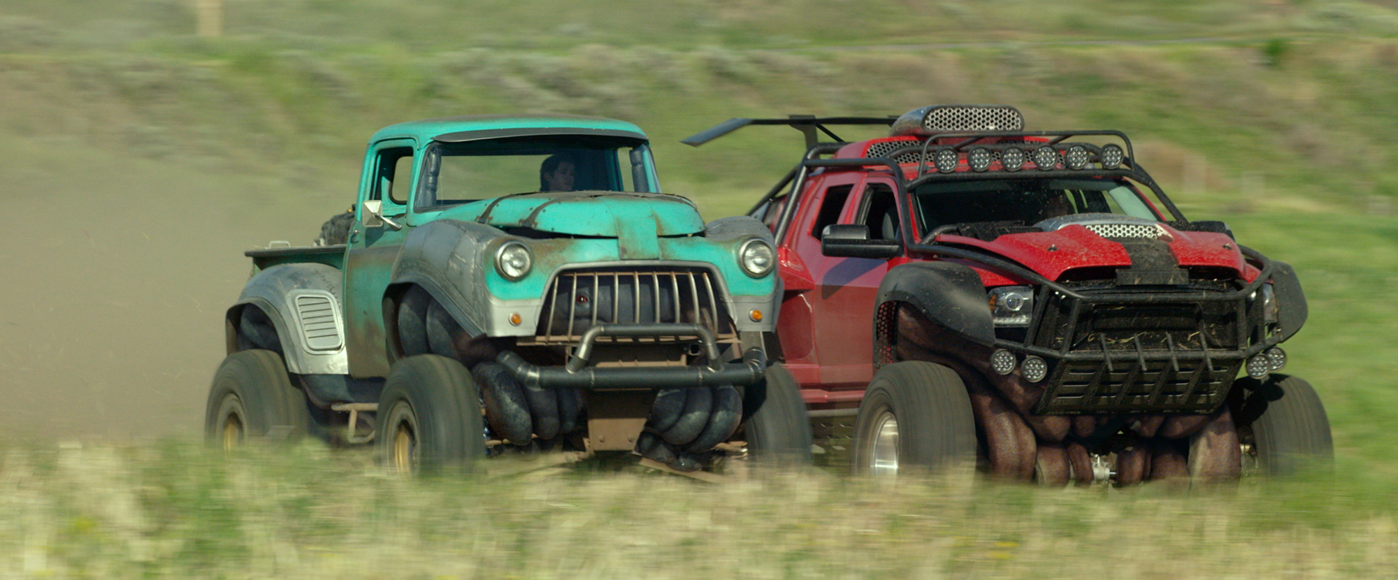 Lucas Till and Jane Levy in Monster Trucks (2016)