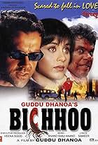 Bobby Deol, Rani Mukerji, and Ashish Vidyarthi in Bichhoo (2000)