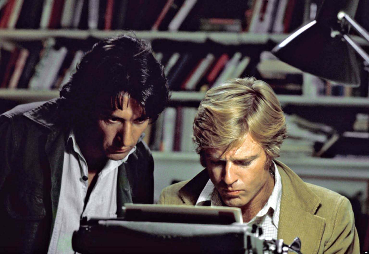 Dustin Hoffman and Robert Redford in All the President's Men (1976)