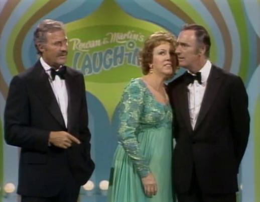 Dick Martin, Dan Rowan, and Jean Stapleton in Rowan & Martin's Laugh-In (1967)