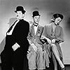 Oliver Hardy, Patricia Ellis, and Stan Laurel in Block-Heads (1938)