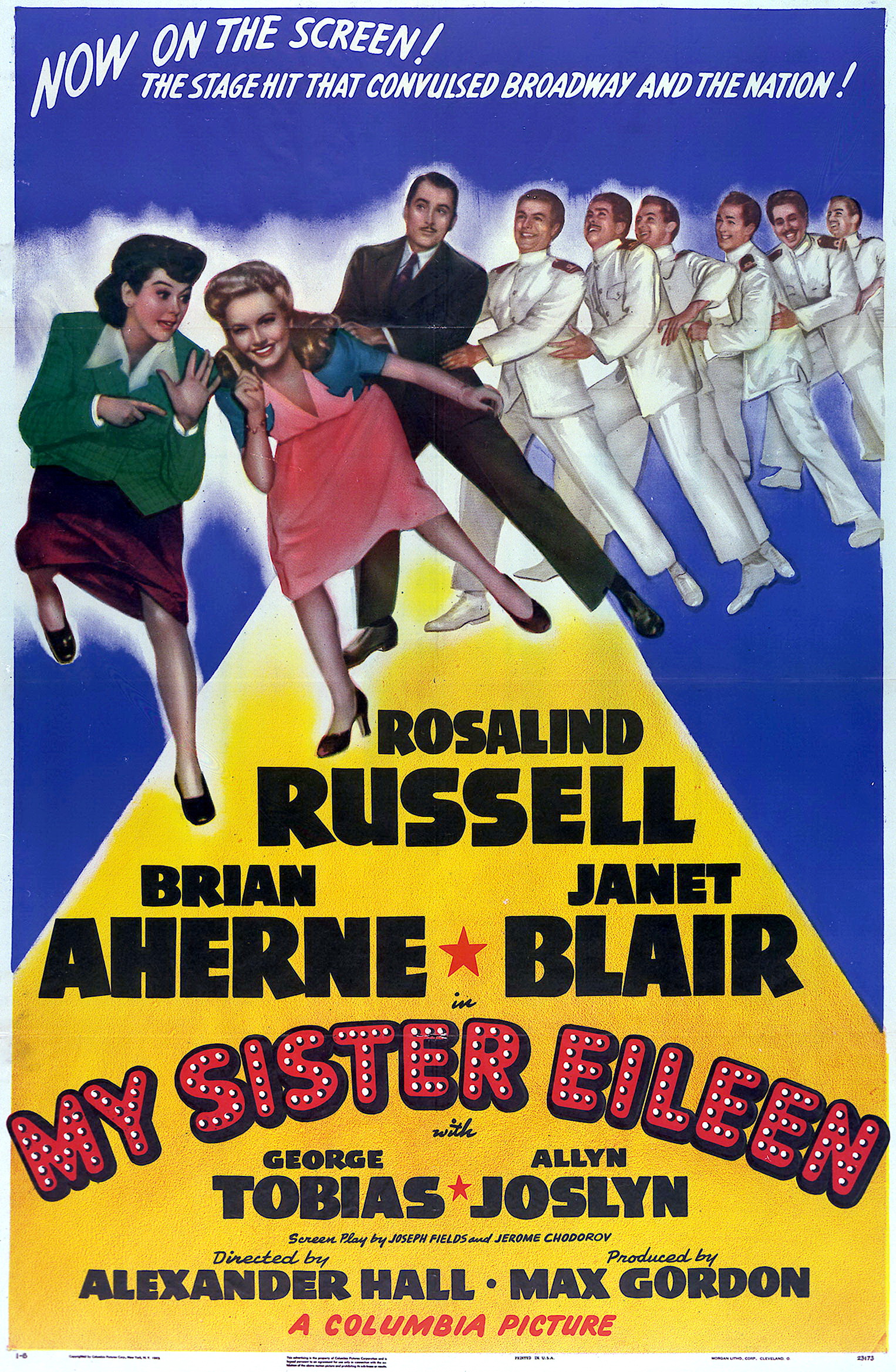 Brian Aherne, Kirk Alyn, George Adrian, Janet Blair, Chavo de Leon, Tom Lincir, Tito Renaldo, Rosalind Russell, and George Travell in My Sister Eileen (1942)