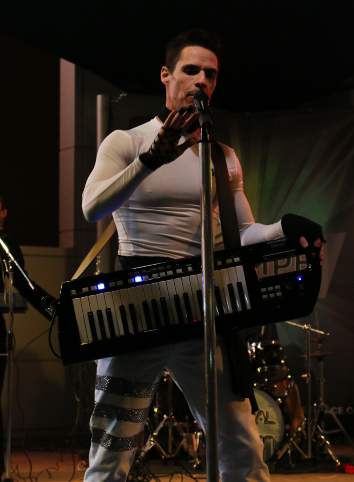 Michael Jason Allen performing live with his band Magnificent Lie.