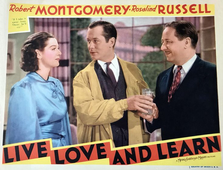 Robert Benchley, Robert Montgomery, and Rosalind Russell in Live, Love and Learn (1937)