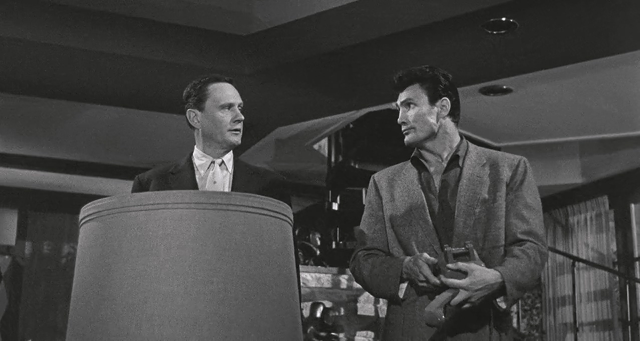 Jack Palance and Wendell Corey in The Big Knife (1955)